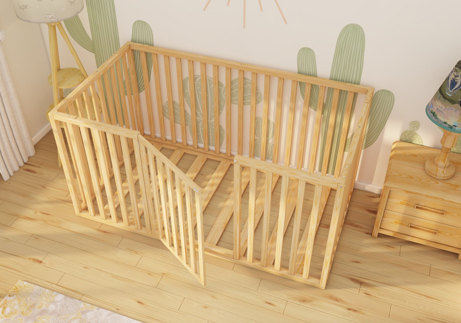 Medina - Playpen Safety Bed with High Rails - (for Special Needs or Autism)