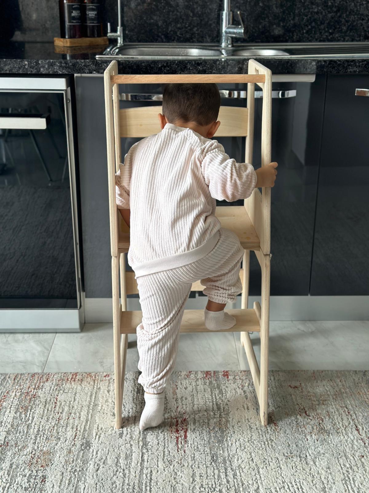 Alexandria - Montessori Folding Learning / Standing Tower,  Kitchen Step Stool